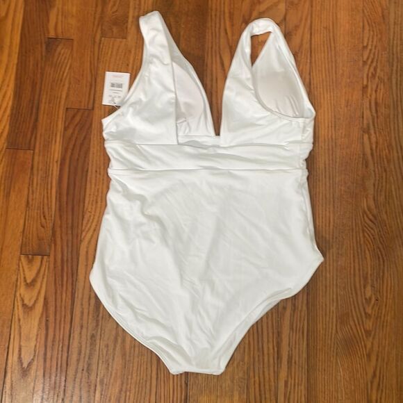 Andie Swim The Mykonos One Piece LT Swimsuit White size XXL Tall NWT flaw - Picture 4 of 11